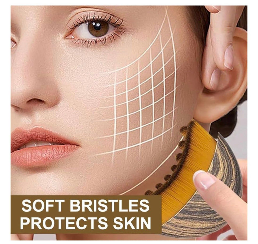 Lymphatic Drainage Brush - Contour Brush, Chin, and Jawline Sculptingl