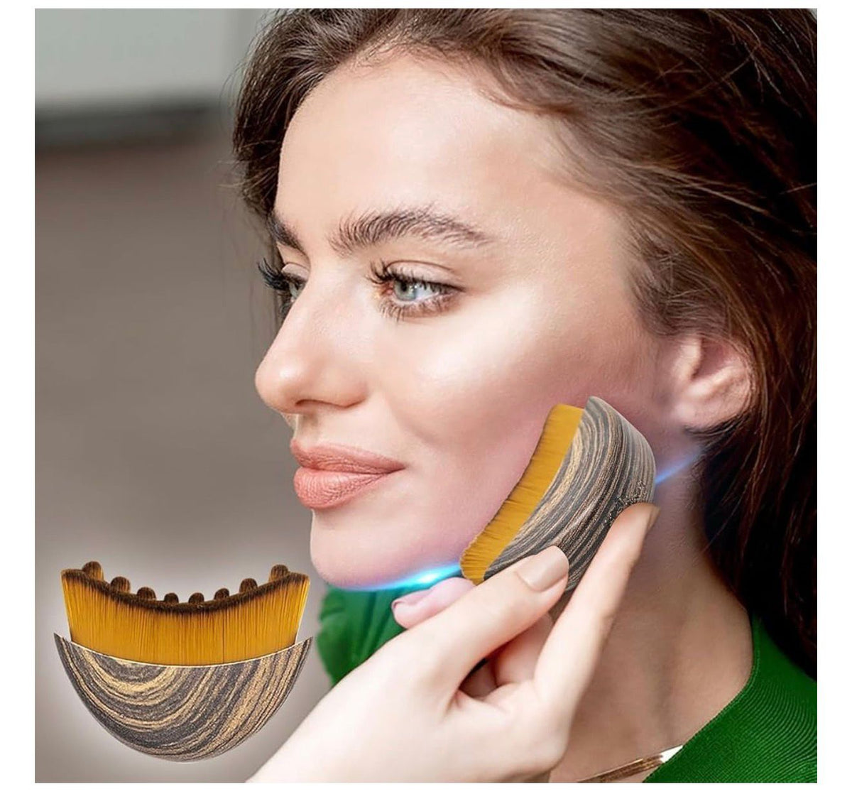 Lymphatic Drainage Brush - Contour Brush, Chin, and Jawline Sculptingl