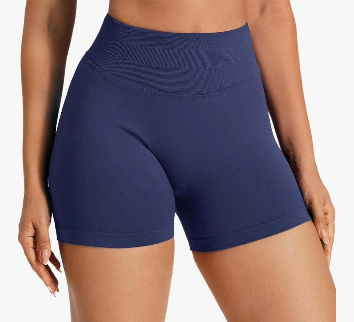 JOYSPELS Women's Seamless Gym Shorts - High Waist Scrunch Bums Ruched Booty Shorts for Activewear, Running, Yoga, Sports, Workout