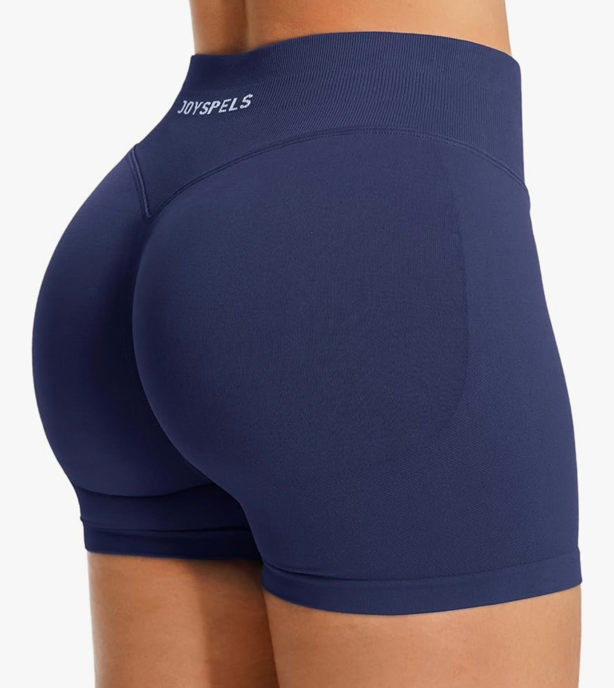 JOYSPELS Women's Seamless Gym Shorts - High Waist Scrunch Bums Ruched Booty Shorts for Activewear, Running, Yoga, Sports, Workout
