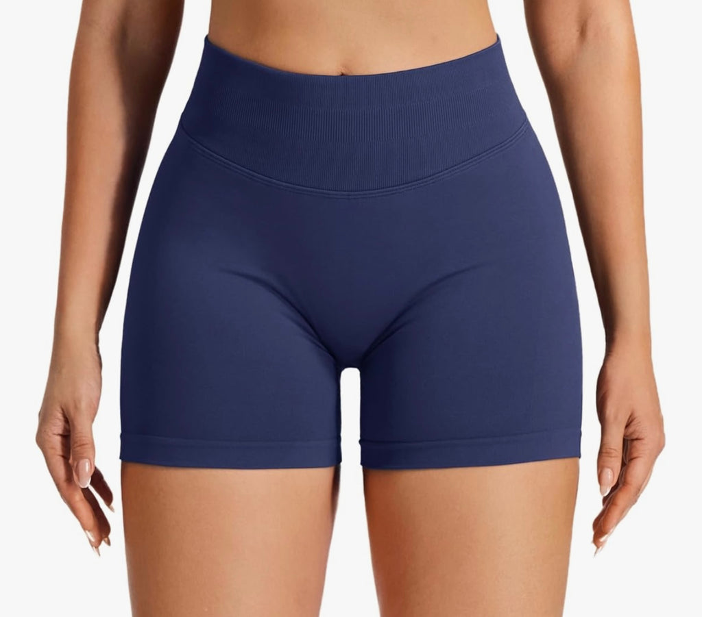 JOYSPELS Women's Seamless Gym Shorts - High Waist Scrunch Bums Ruched Booty Shorts for Activewear, Running, Yoga, Sports, Workout
