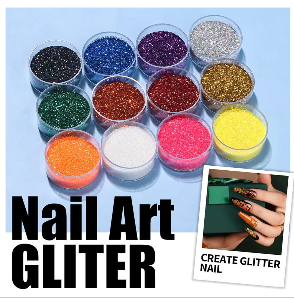 Teenitor Nail Art Kit with Nail Glitter, Nail Art Brushes & Nail Sticker for Gel Nails Art, Nail Gems Nail Accessories Tool for Teenage Girls, Nail Art Pens Nail Dotting Tool for Beginners