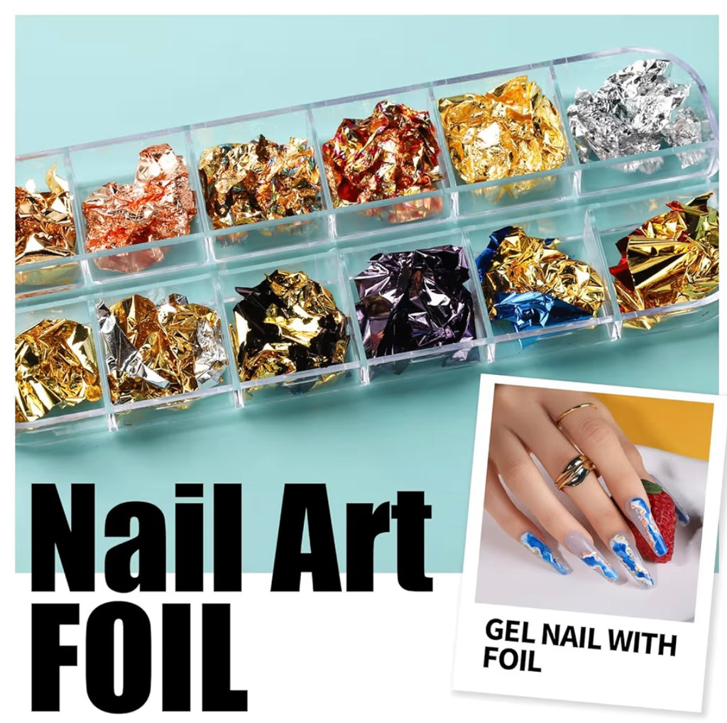 Teenitor Nail Art Kit with Nail Glitter, Nail Art Brushes & Nail Sticker for Gel Nails Art, Nail Gems Nail Accessories Tool for Teenage Girls, Nail Art Pens Nail Dotting Tool for Beginners