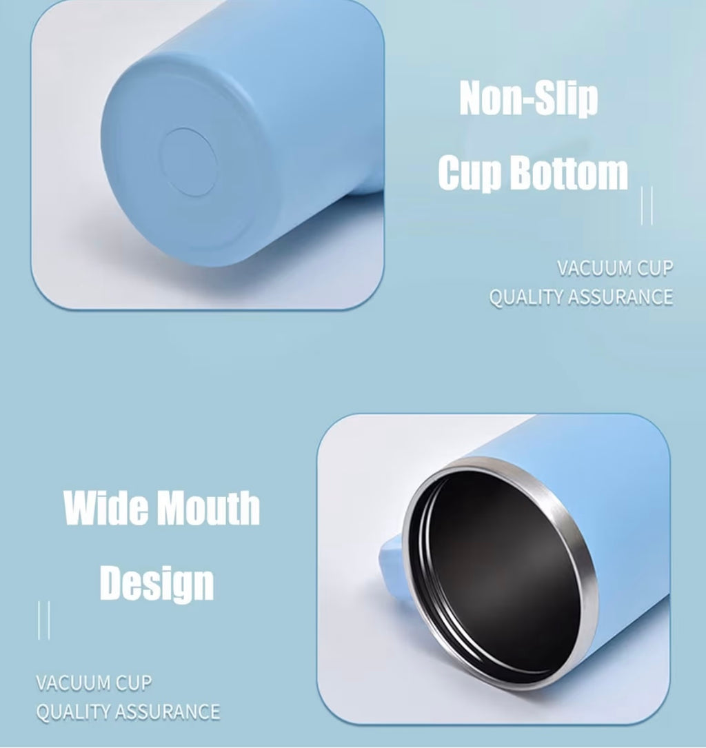 Somerway 1182ml Travel Mug 40oz Tumbler with Straw and Lid, Stainless Steel Double Wall Vacuum Insulated Mug for Hot and Cold Coffee with Handle for On The Go