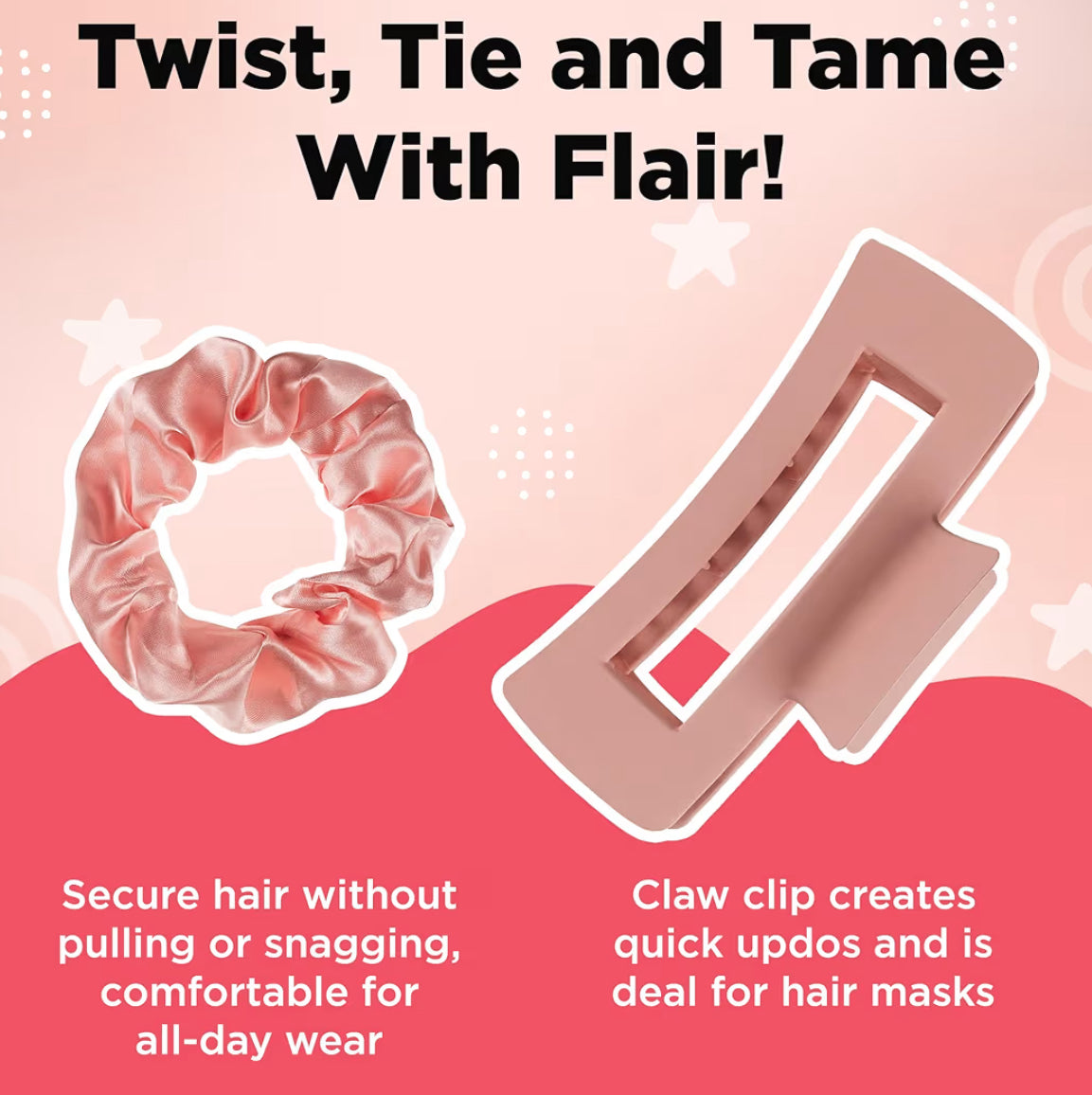 Lily England Detangle Hair Brush for Thick, Curly & Straight Hair - Fun Stocking Fillers for Teenage Girls & Kids with Decorative Stickers - Teenage Girl Gift (Rose Gold, 6 Pack + 39 Stickers)