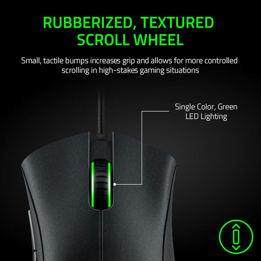 Razer DeathAdder Essential (2021) - Wired Gaming Mouse (Optical Sensor, 6400 DPI, 5 Programmable Buttons, Ergonomic Form Factor) Black