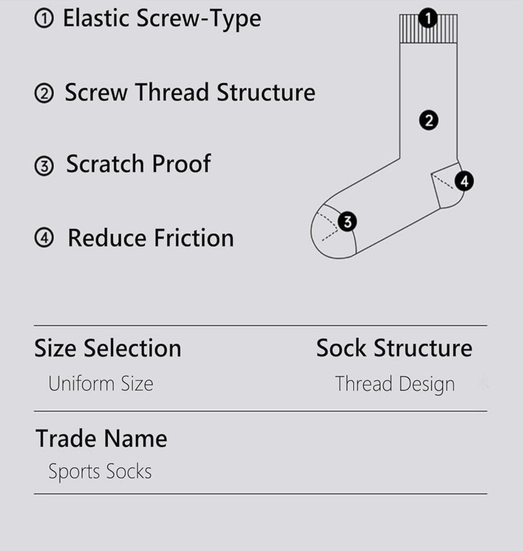 OnseToday 3 Pairs Non Slip Football Socks, Football Grip Socks for Men, Soccer Socks with Rubber Dots for Yoga Running Hiking