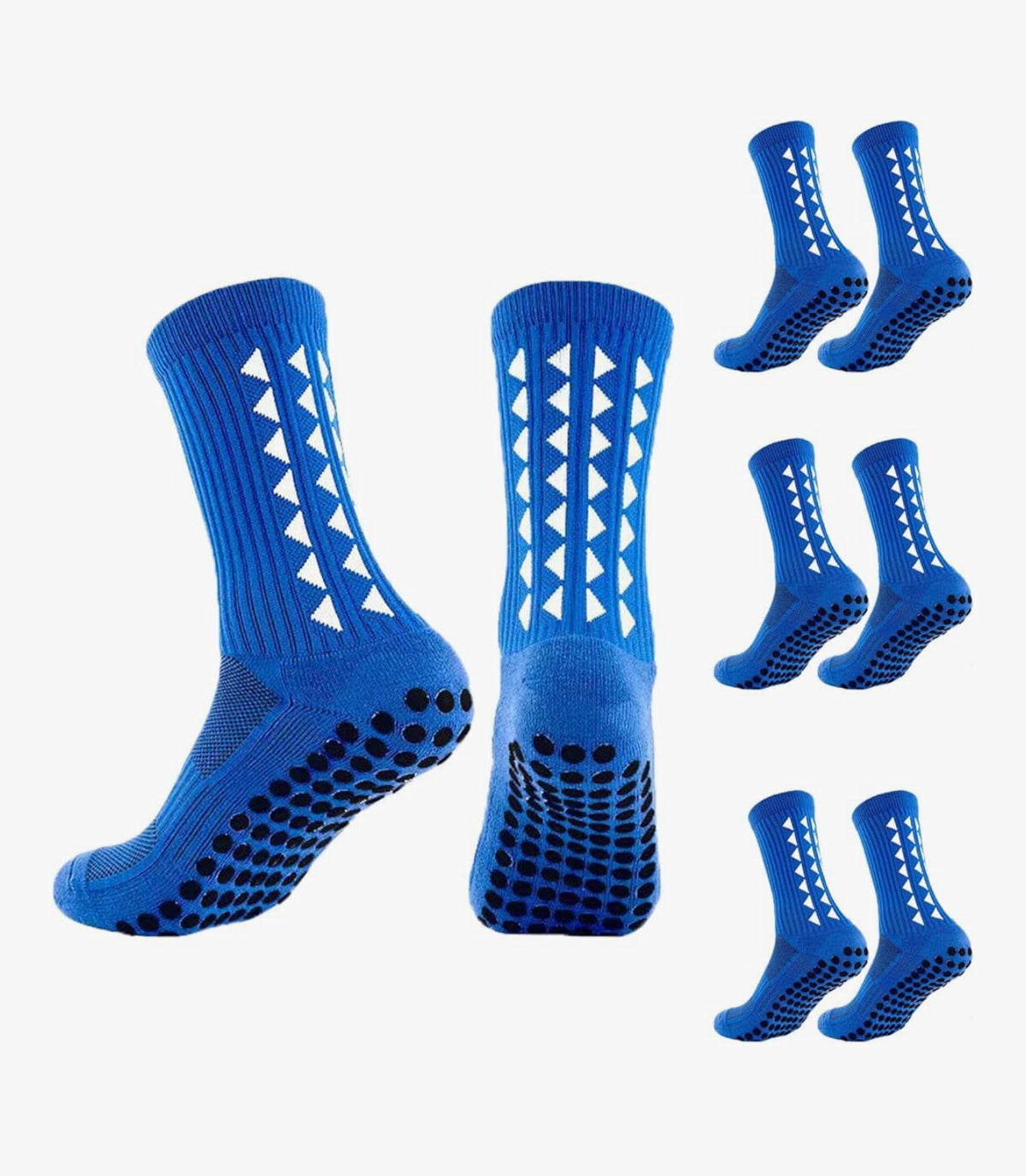 OnseToday 3 Pairs Non Slip Football Socks, Football Grip Socks for Men, Soccer Socks with Rubber Dots for Yoga Running Hiking