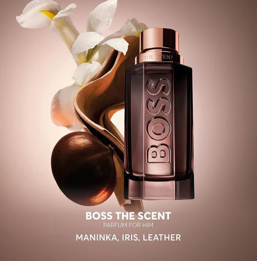 BOSS The Scent - Le Parfum for Him - Ambery Fragrance With Notes Of Ginger & Maninka Fruit, Iris and Leather Accord - High Longevity - 50ml