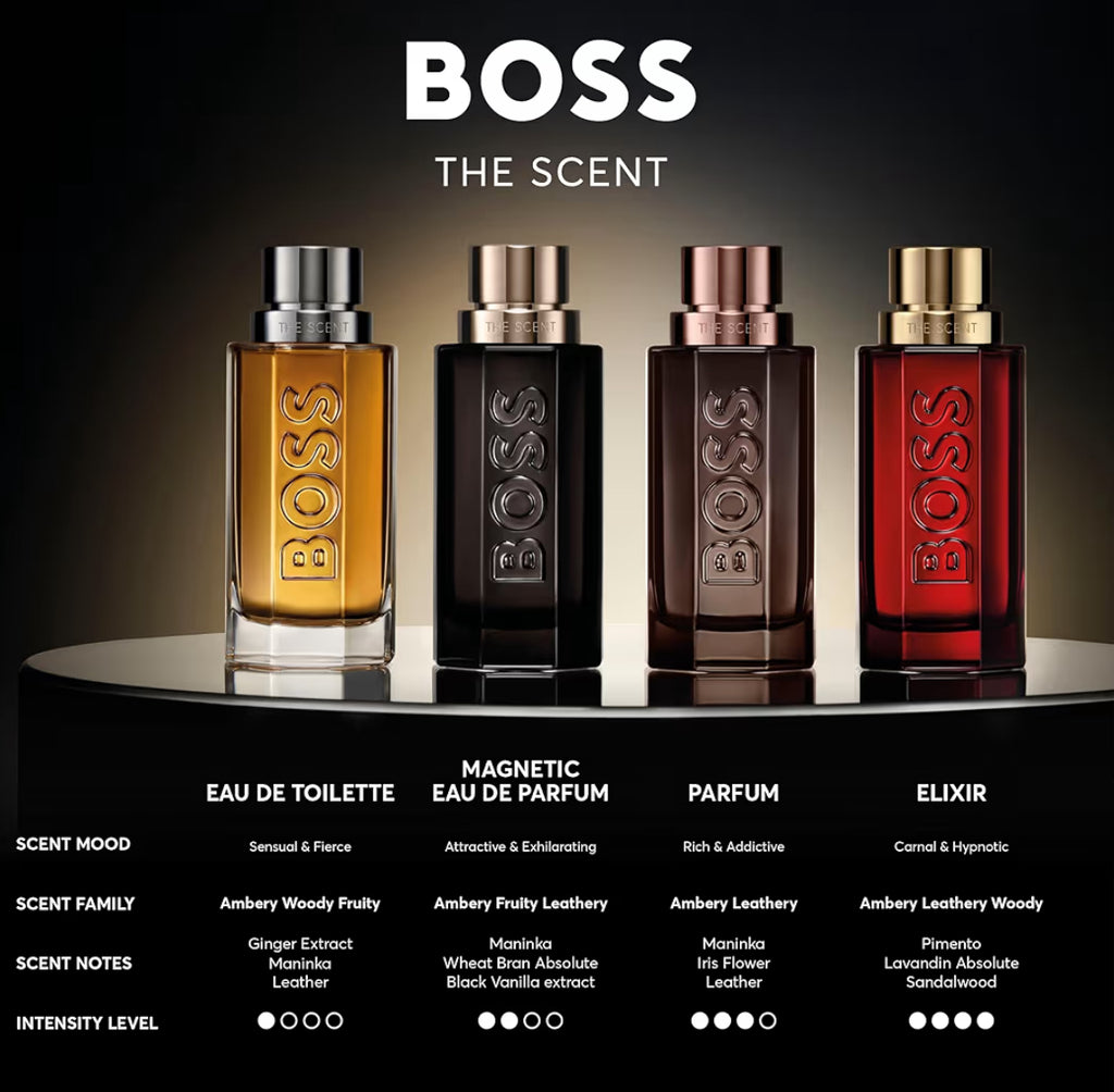 BOSS The Scent - Le Parfum for Him - Ambery Fragrance With Notes Of Ginger & Maninka Fruit, Iris and Leather Accord - High Longevity - 50ml