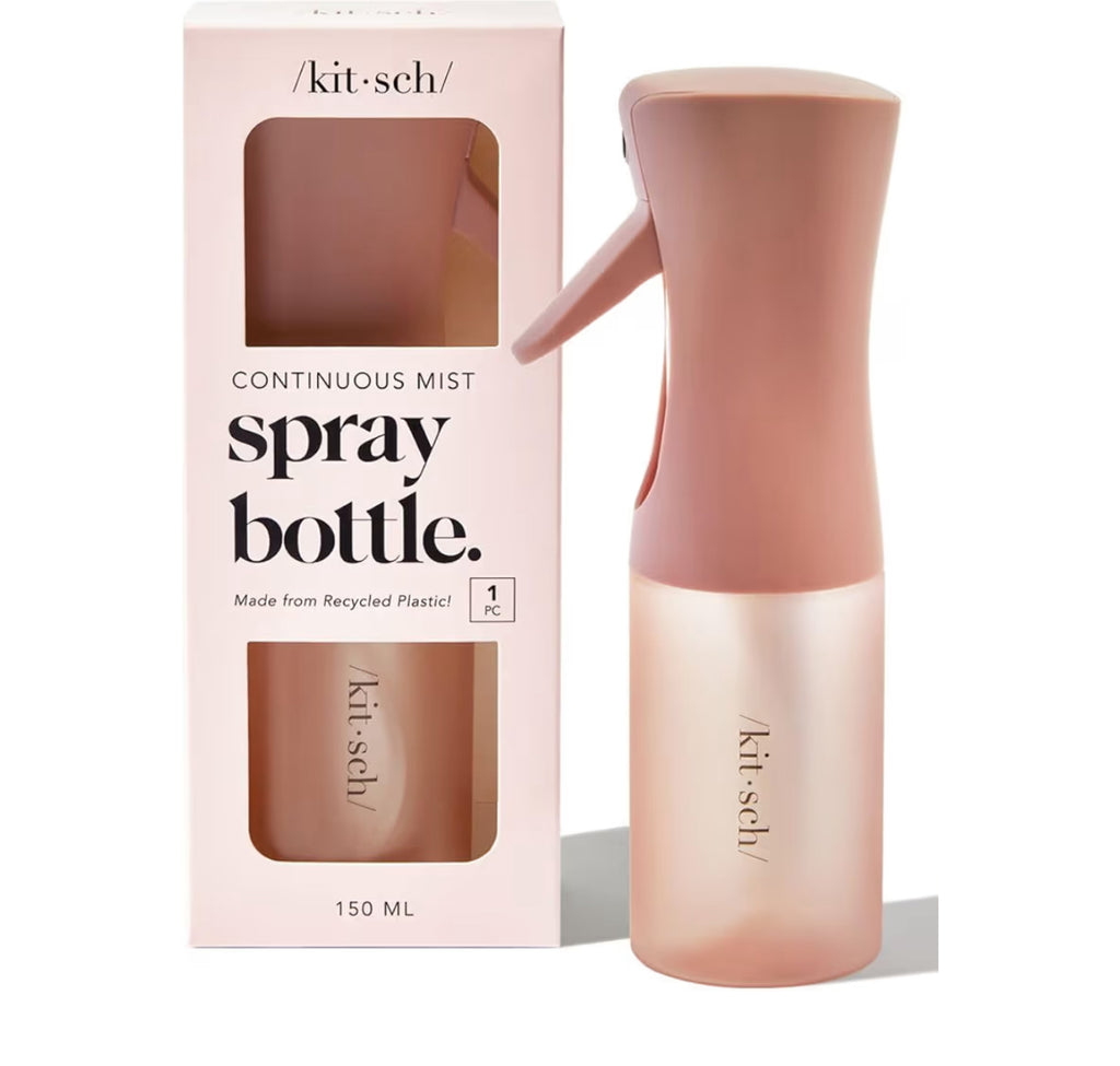 Kitsch Spray Bottle for Hair 150ml - Continuous Water Spray bottle for Hair, Cleaning, Gardening, Versatile Spray Bottles - With Ultra Fine Mist - Made from Recycled Plastic - Terracotta