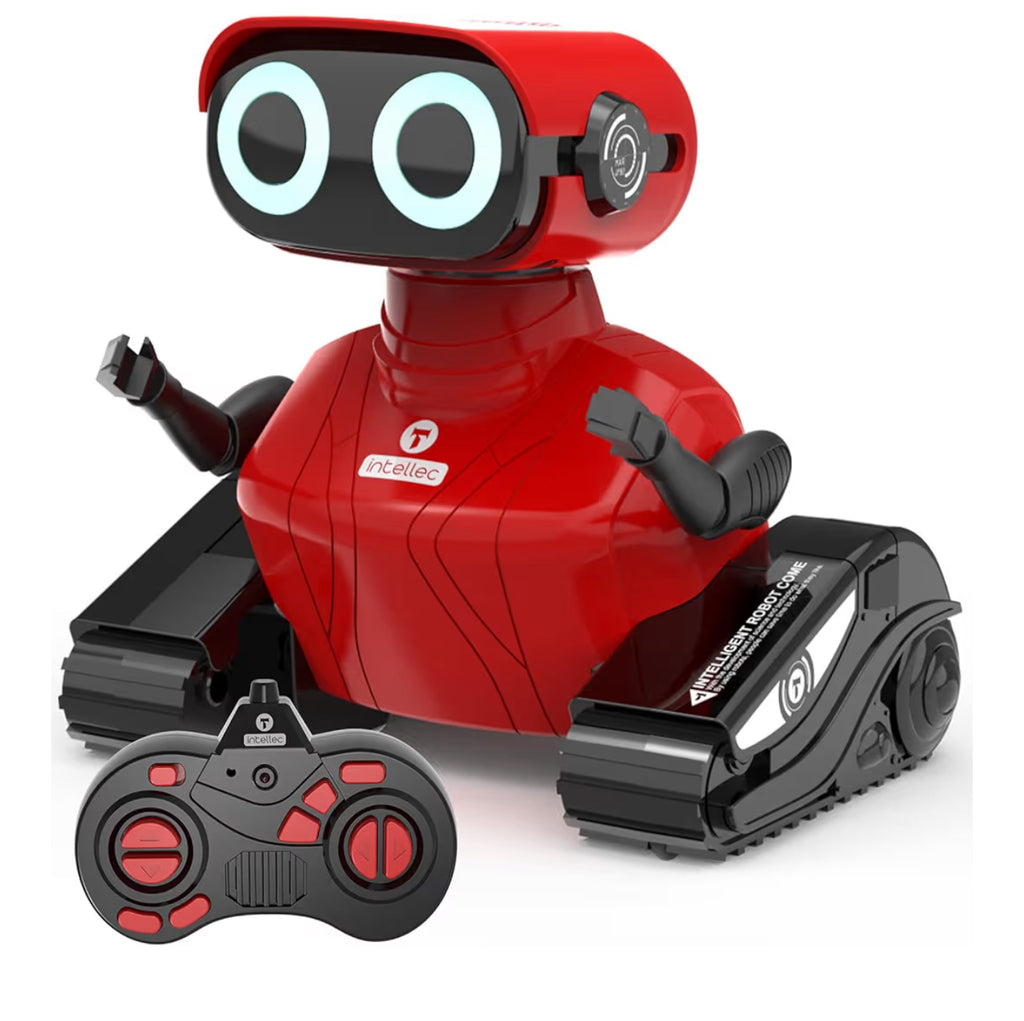 GILOBABY RC Robot Toys - Walking & Dancing Kids Robot Toys for Children Age 3-6, LED Eyes (Red)