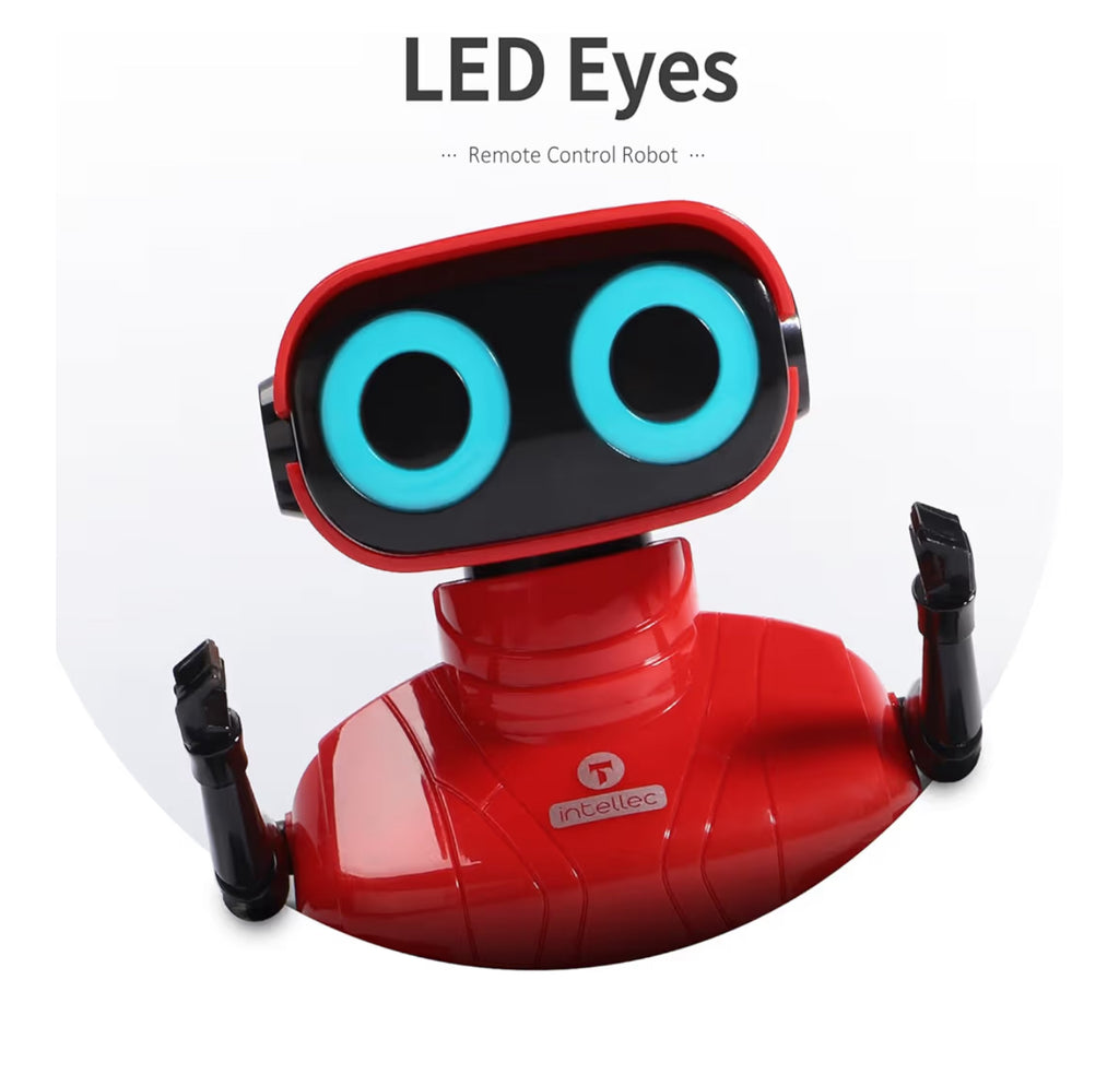 GILOBABY RC Robot Toys - Walking & Dancing Kids Robot Toys for Children Age 3-6, LED Eyes (Red)