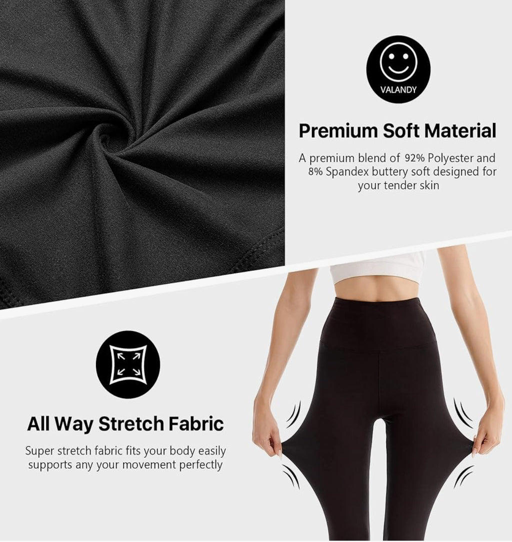 SINOPHANT High Waisted Leggings for Women, Buttery Soft Elastic Opaque Tummy Control Leggings,Plus Size Workout Gym Yoga Stretchy Pants